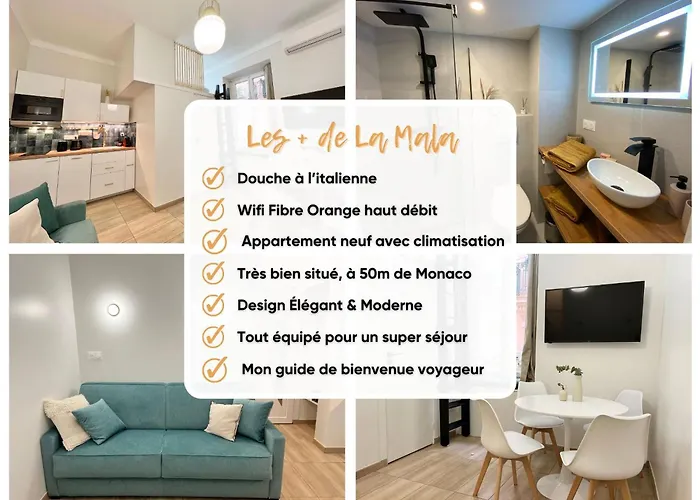 Neuf - Frontiere De Monaco - Clim - Wifi شقة